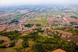 Vue sur la plaine du Forez, de la Madone