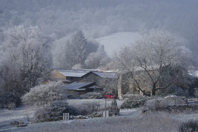 © La grange du Phaux sous la neige - Hélène Dussupt