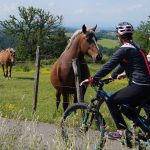 © Boucle cyclable F5 : sur la route du Monorail à vélo : Feurs / Panissières - OT Forez Est