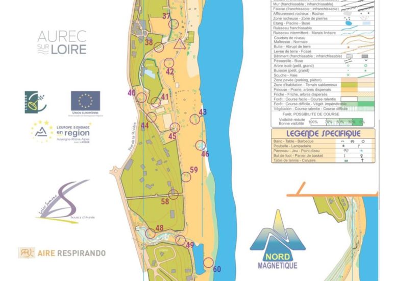 © Parcours course d'orientation - Les Rives d'Aurec