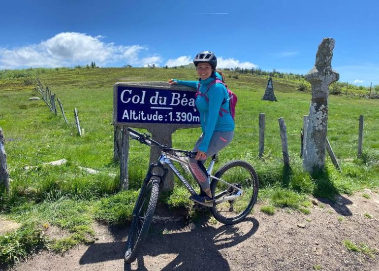 © En VTT dans le Forez - Col de la Loge - Lucie Verdier