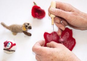 Atelier - Feutrage de laine, créez votre pochette