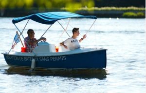 Promenade en bateau électrique sans permis